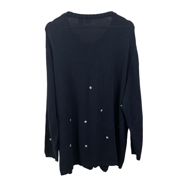 Cherokee Women’s Embroidered Christmas Sweater Size 2X - Picture 2 of 5